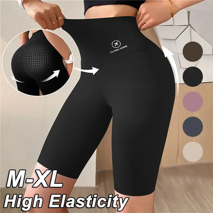 Pantalones Cortos Deportivos de Mujer M-XL Nuevos de Ciclismo Jogging Fitness Cintura Alta Push Up Pantalones Cortos de Gimnasio Mallas Ropa de Yoga