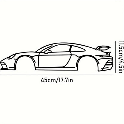Ligne métallique décorative « Hot Border », spécialement conçue pour les passionnés d'automobile souhaitant créer des présentoirs muraux.