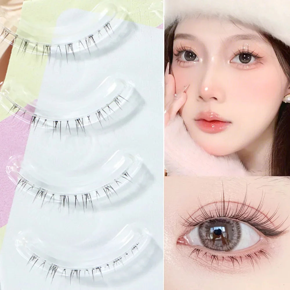 Menglu Natural Short Lower Lashes | Hand-Painted Style Fake Eyelashes