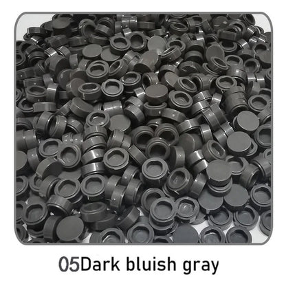 1000Pcs Tile 1x1 Round Building Blocks | 52 Color DIY Educational Creative Toy Set