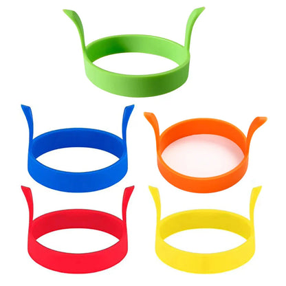 Silicone Egg and Pancake Ring Mold | Nonstick Round Cooking Tool