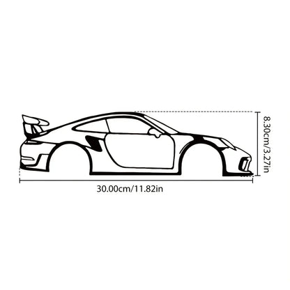 Ligne métallique décorative « Hot Border », spécialement conçue pour les passionnés d'automobile souhaitant créer des présentoirs muraux.