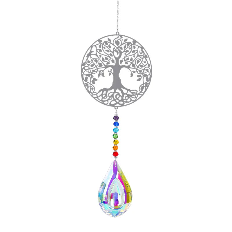 Attrape-soleil papillon en tôle d'animal avec pendentif boule de cristal prisme bricolage décoration suspendue décoration de fenêtre attrape-soleil de jardin
