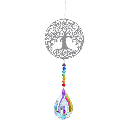 Attrape-soleil papillon en tôle d'animal avec pendentif boule de cristal prisme bricolage décoration suspendue décoration de fenêtre attrape-soleil de jardin