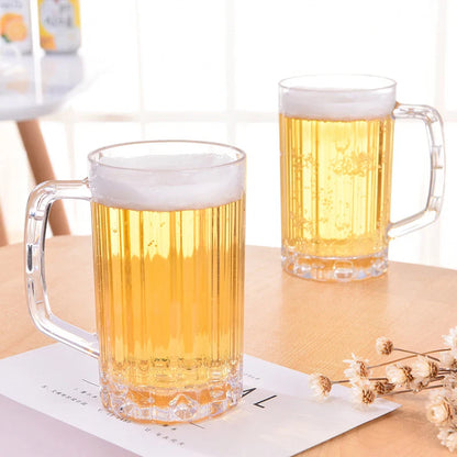 500ML Transparent Beer Mug | Unbreakable Plastic Cup for Drinks