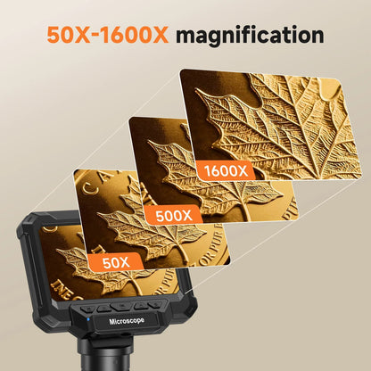 4.3 Inch Coin Microscope 1920P HD with LED for PCB Repair PC View