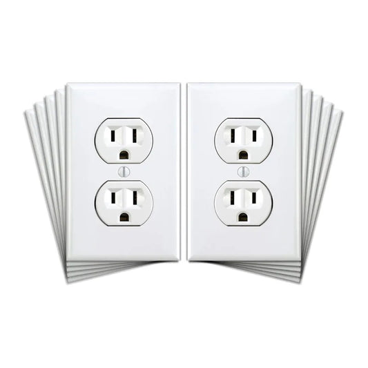 Fake Power Outlet Stickers (3 Pack) | Prank Wall Decals for Office and Home