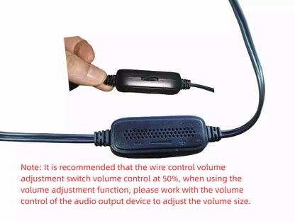 Computer Speaker Stereo Sound with Microphone – 3.5mm AUX PC Speaker for Home