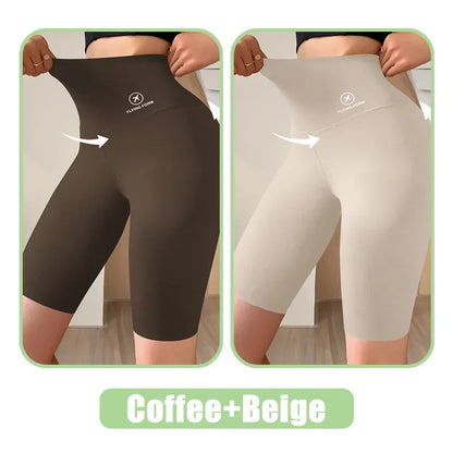 Pantalones Cortos Deportivos de Mujer M-XL Nuevos de Ciclismo Jogging Fitness Cintura Alta Push Up Pantalones Cortos de Gimnasio Mallas Ropa de Yoga