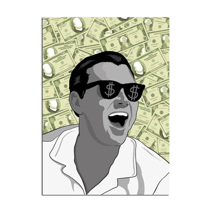 Toile murale abstraite classique Graffiti créatifs Le Grand Gatsby Impression sur toile Poster Salon Chambre Peinture décorative