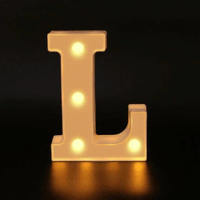 16cm Letter LED Night Light | Alphabet Luminous Decorative Lamp for Party