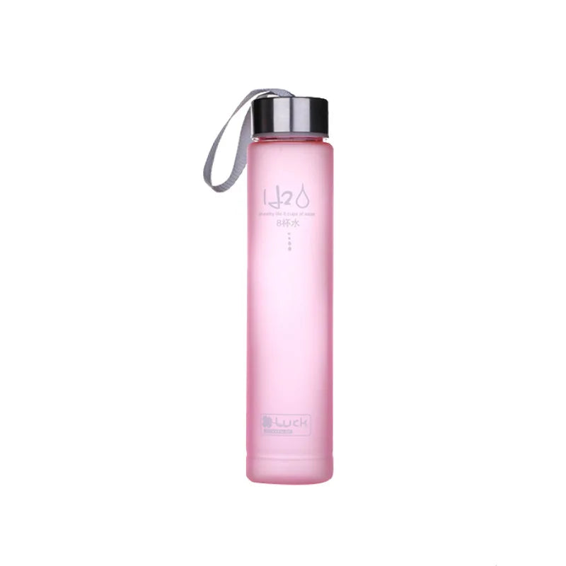 Frosted Plastic Water Bottle | Portable Leak-Proof Sport Drinkware