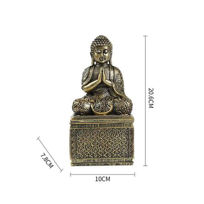 Statue Bouddha Éléphant Thaïlande Bouddha Résine Figurines Bouddhisme Fengshui Hindou Bouddha Assis Figurine Décoration Maison Salon Cadeau