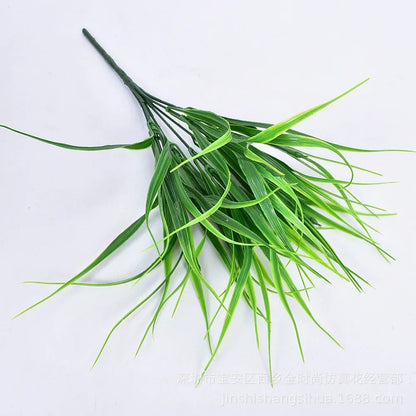 Planta artificial pequeña, helecho de Boston, hierba verde, decoración del hogar, hojas falsas, follaje, decoración de jardín, fiesta, bodas
