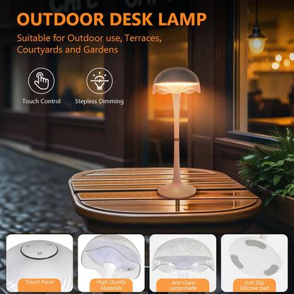 RGB Touch Desk Lamp Rechargeable Eye Care Bedside Night Light for Bedroom