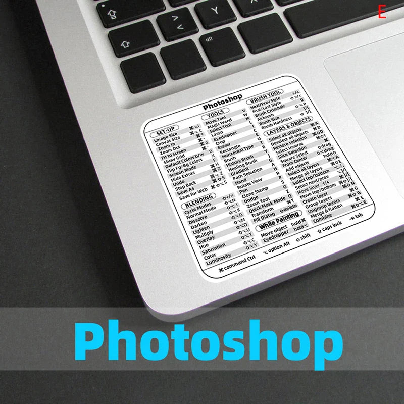 Windows PC Keyboard Shortcut Sticker | Quick Reference Decal for Laptop Desktop