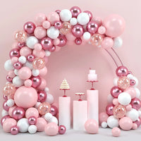 Pink Macaron Balloons Garland Arch Kit Birthday Party Decor Kids Wedding Birthday Party Supplies Baby Shower Decor Latex Ballon