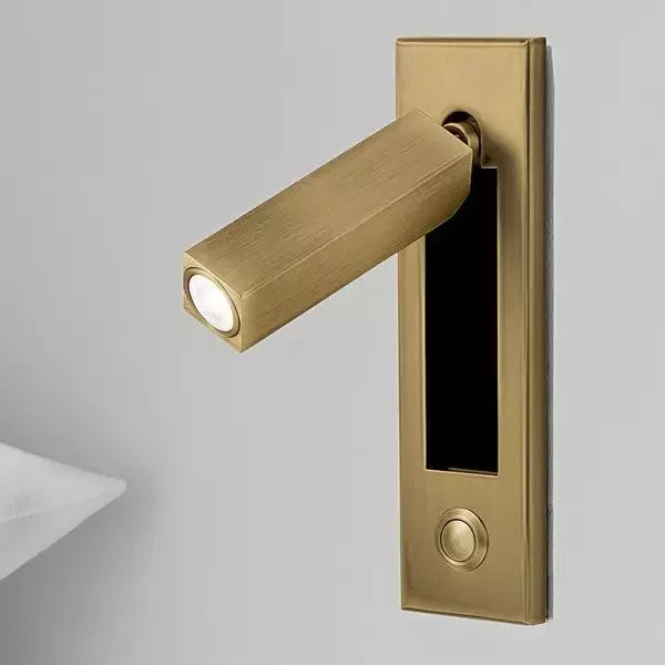 Applique Murale LED, Lampe de Lecture de Nuit, Luminaire de Tête de Lit pour Hôtel, Lampe de Chevet Artistique, Interrupteur à Poussoir, Puce Cree, 220V