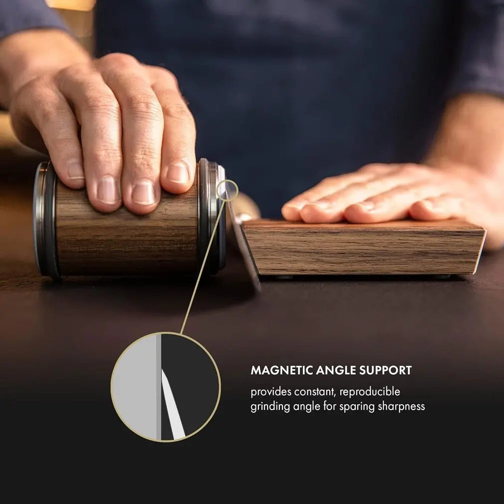 Diamond Rolling Knife Sharpener Manual Tool for Straight Edge Kitchen Knives