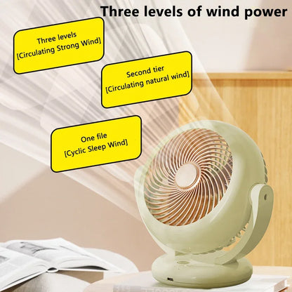 Compact Mini Fan | Small Desk Fan with Adjustable Angle | Portable Cooling Solution for Home and Travel