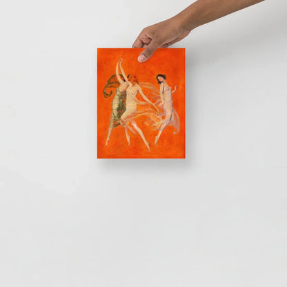 Warren B. Davis - Estampe "La danse des trois muses", estampe d'art de qualité musée