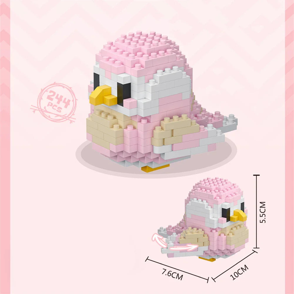 Cute Bird Building Blocks Set | Creative Educational Toy for Teens and Adults