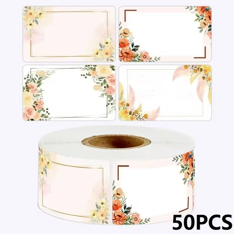 Sunflower Sticker Roll Pack | 50-250 Custom Name Labels for Home Organizing