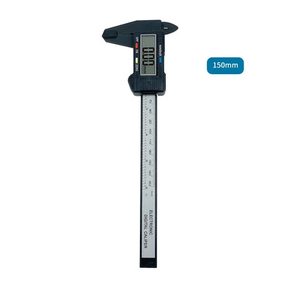 Digital Caliper 150mm LCD Display | Carbon Fiber Electronic Measuring Tool