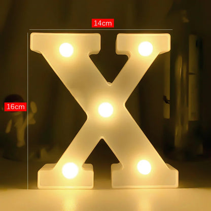 Creative Luminous Letter Night Light | Battery-Powered LED Decor for Parties