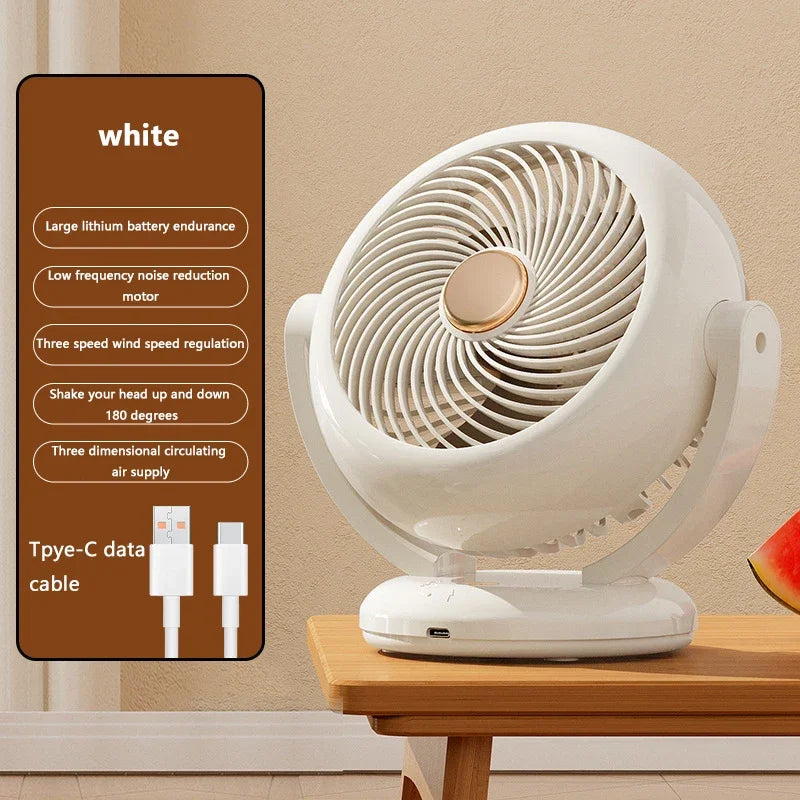Compact Mini Fan | Small Desk Fan with Adjustable Angle | Portable Cooling Solution for Home and Travel