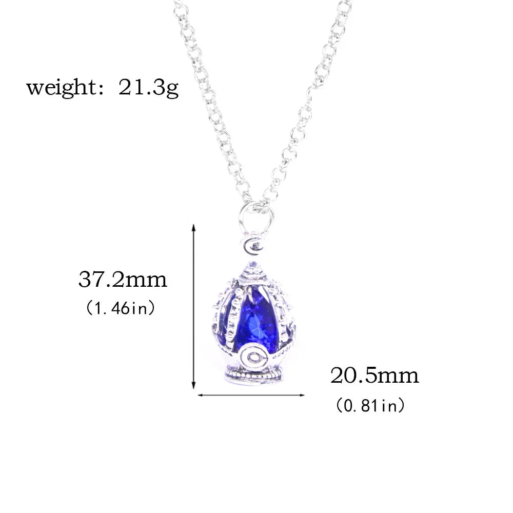 Madoka Magica Soul Gem Pendant Necklace | Anime Jewelry Set