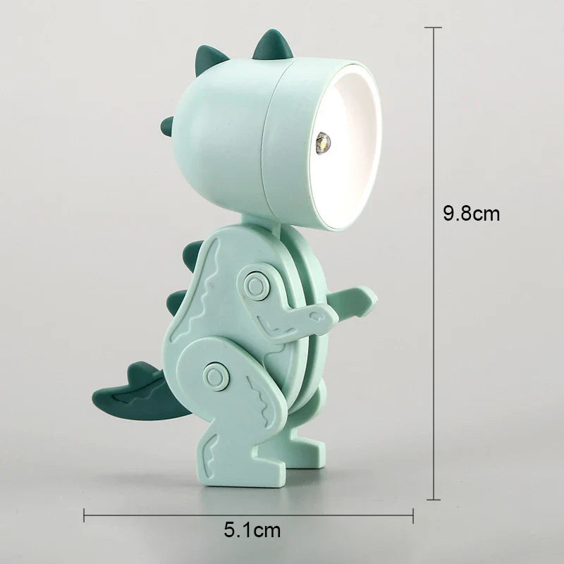 Mini Dinosaur Night Light | Battery-Powered LED Lamp for Kids