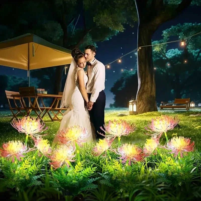 Outdoor Solar Garden Lights Flower Yard Lawn Courtyard Decoration Waterproof LED