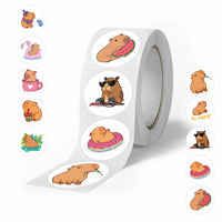 Cute Plump Capybara Cartoon Stickers | 100-500pcs Kawaii Animal Sticker Set for DIY Scrapbooking and Rewards