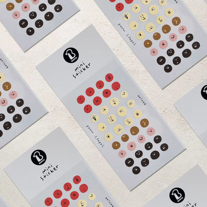 Mini Coffee Cartoon Stickers for Scrapbooking and DIY Journal | Cute Stationery Set