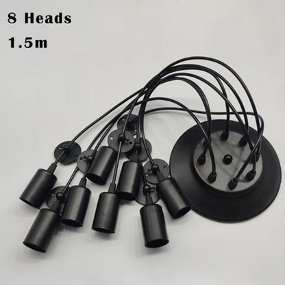 Spider Chandelier 8 Head E27 Pendant Light Vintage Industrial Ceiling Lamp