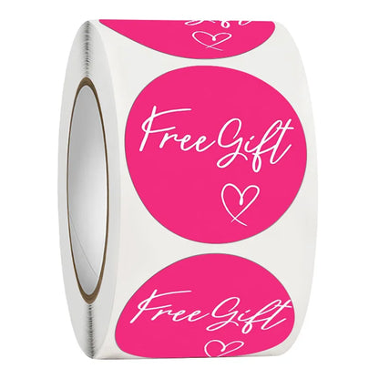 1 Inch Pink Thank You Sticker Labels | Small Business Package Seals