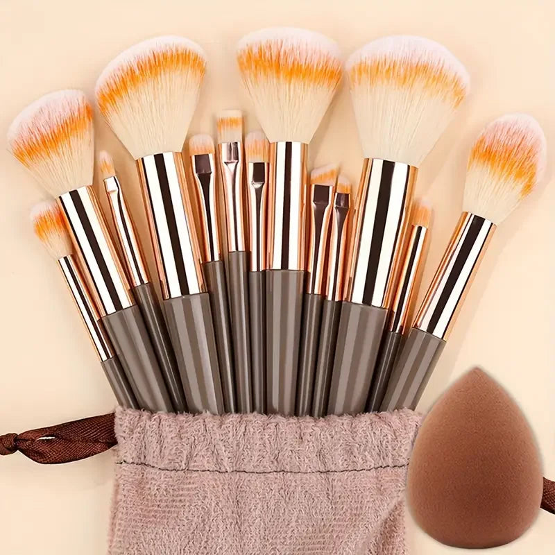 Professional 13-Piece Makeup Brush Set | Complete Cosmetic Tool Kit