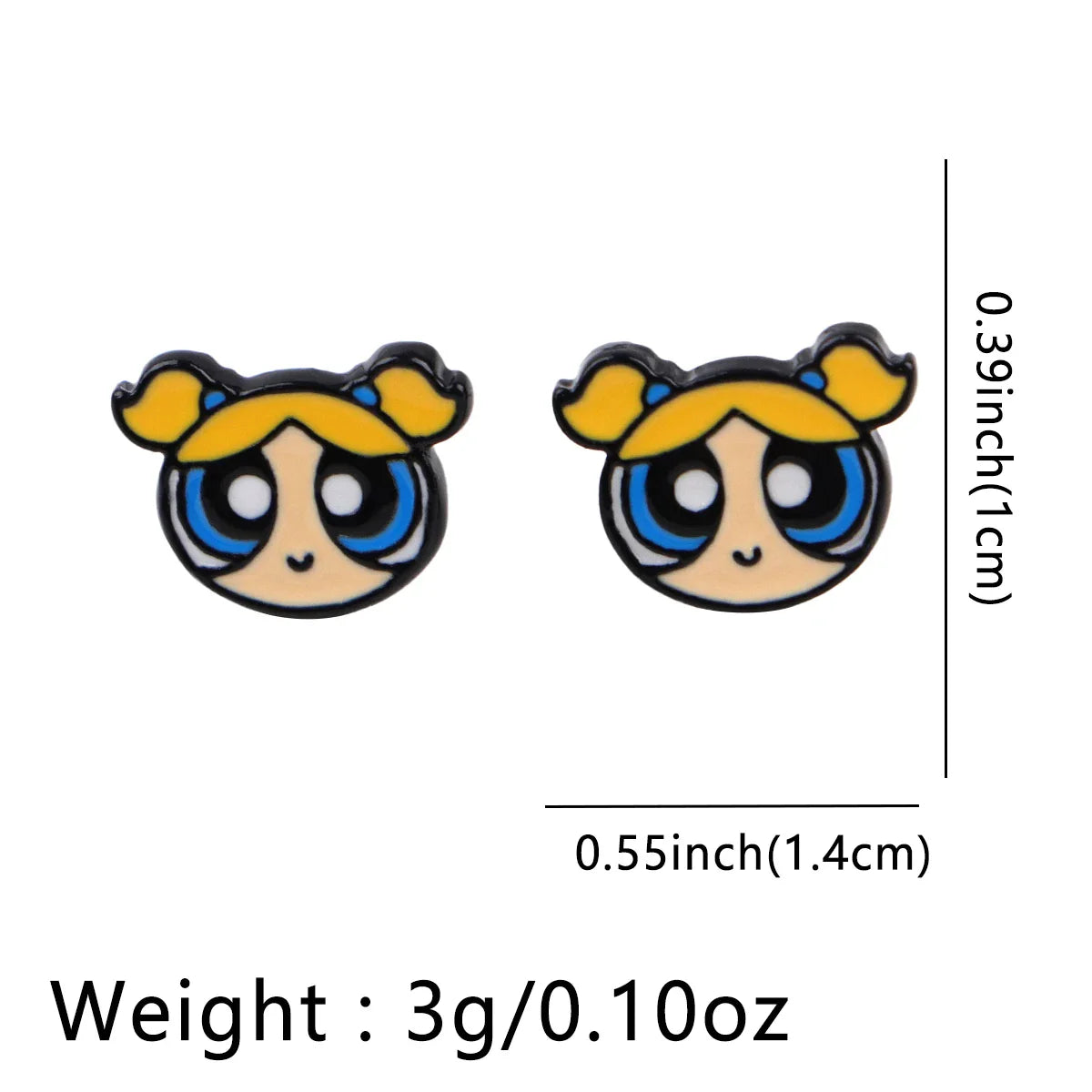 Cartoon Animal Stud Earrings | Cute Stainless Steel Pierced Jewelry for Women