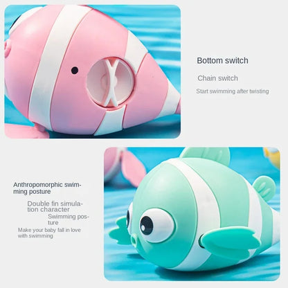 Wind Up Bath Toys | Floating Swimming Fish for Toddlers