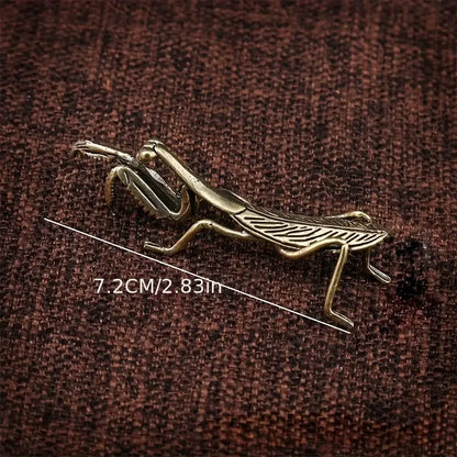 Brass Mantis Cricket Bee Dragonfly Insect Small Ornaments Tea Pet Tabletop Decorative Crafts Animal Ornaments Insect Ornaments