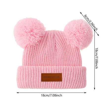 Solid Knit Baby Beanie | Unisex Infant Hat for Fall and Winter