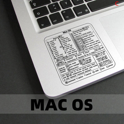 Windows PC Keyboard Shortcut Sticker | Reference Guide for Laptop Desktop