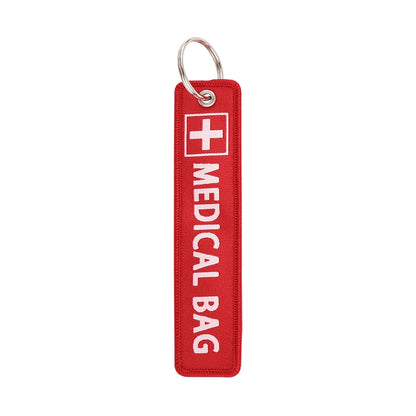 Warning Quotes Embroidery Key Fob | Motorcycle Car Keychain Gift