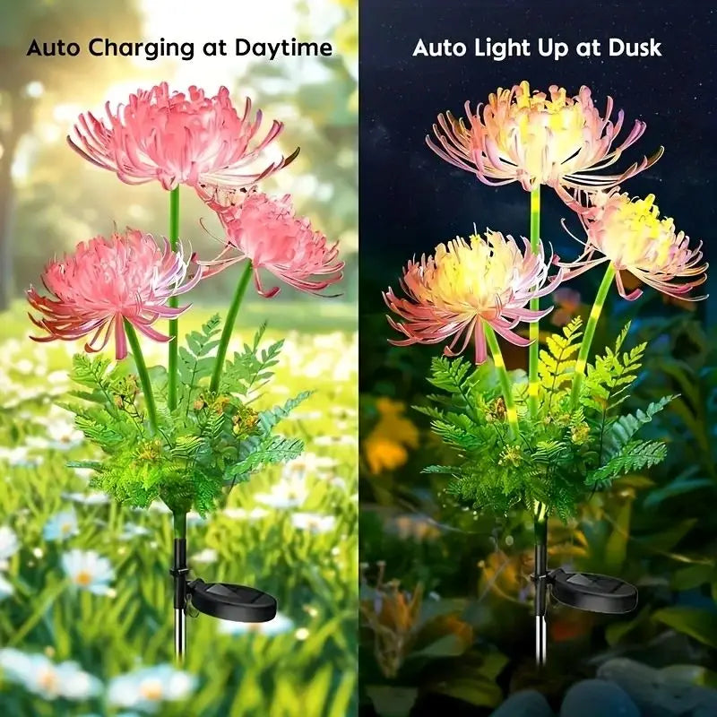 Outdoor Solar Garden Lights Flower Yard Lawn Courtyard Decoration Waterproof LED
