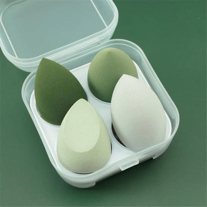 4/8pcs Makeup Sponge Blender Set | Soft Latex Foundation Blending Sponges