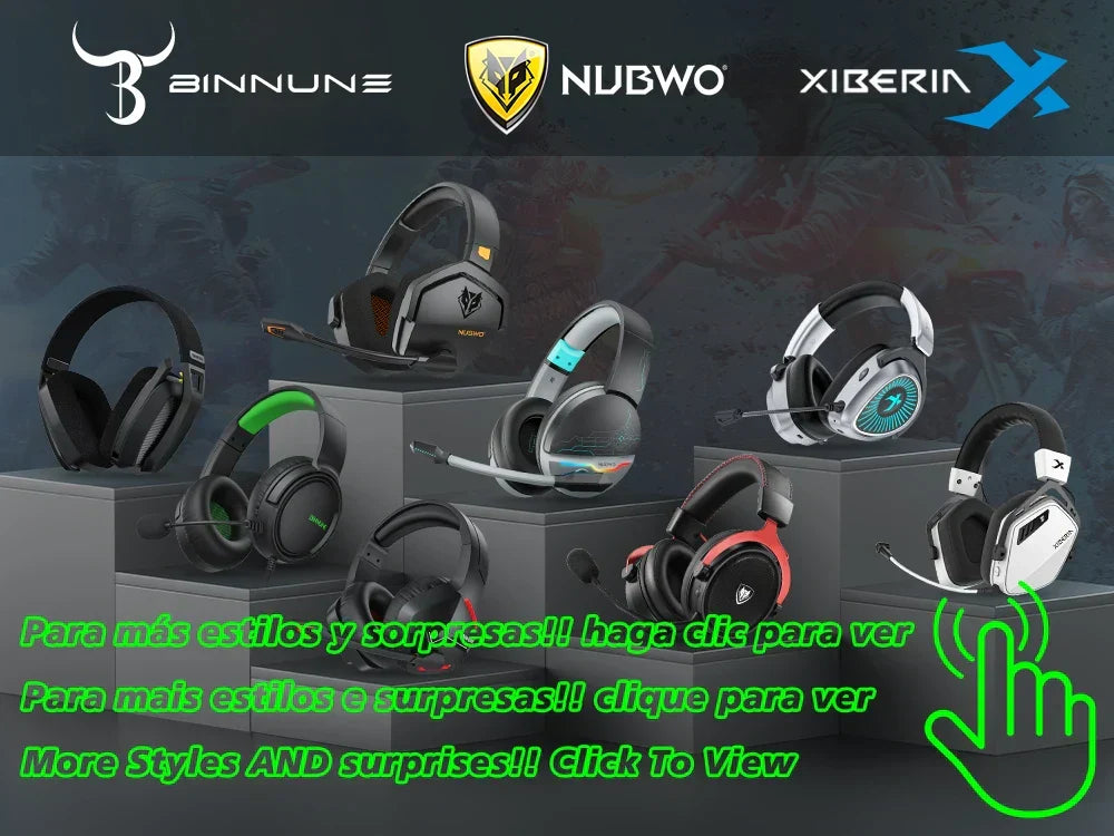 Dual Wireless Gaming Headset with Mic ANC for PS5 PC Mobile Switch