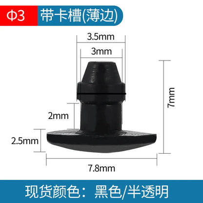 Bouchons en caoutchouc de silicone solide de 2 mm à 16 mm, couvercle de type T, joint à enclenchement, capuchons d'obturation, bouchon d'étanchéité