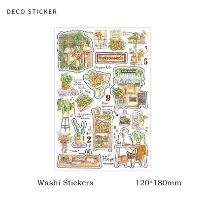DIY Washi Paper Sticker Pack | Creative Scrapbook Decorative Stickers