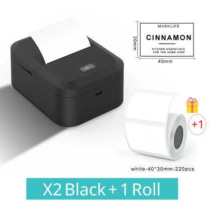 Bluetooth Thermal Label Printer Inkless Mini Sticker Maker for DIY & Gifts